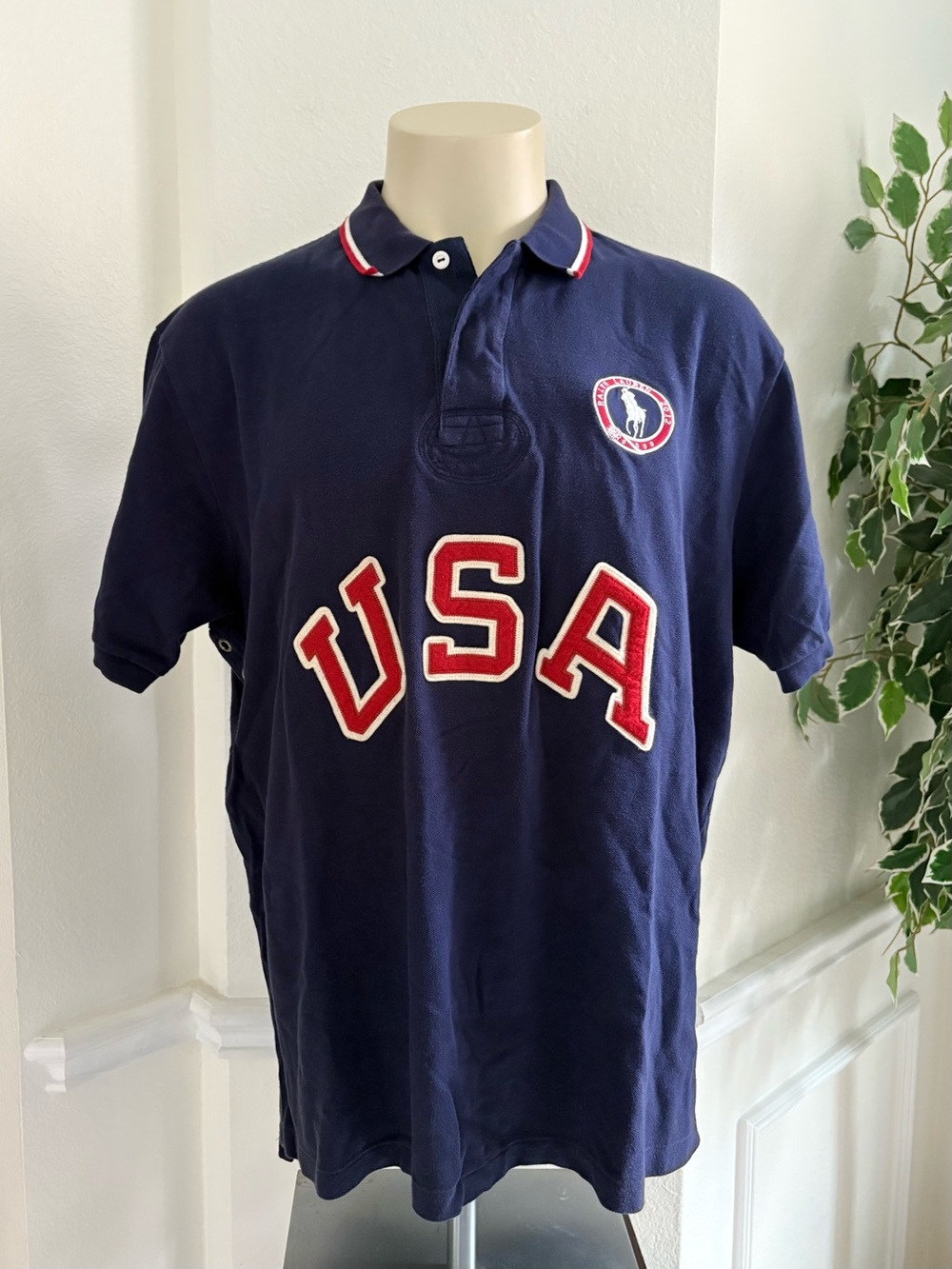 Ralph Lauren Navy Blue Polo USA Olympics 2012 Shirt